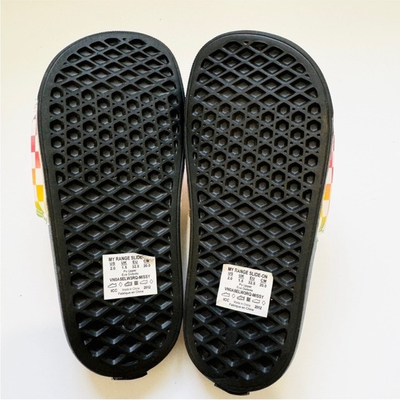 Vans Kids Checkered Slide Sandals - Multicolor NEW - Picture 5 of 6